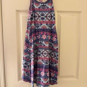 Floral Patterned Sleeveless Dress